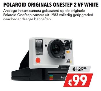 Aanbiedingen Polaroid originals onestep 2 vf white - Originals - Geldig van 27/05/2019 tot 09/06/2019 bij Kamera Express