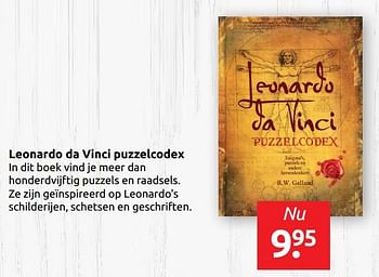 Aanbiedingen Leonardo da vinci puzzelcodex - Huismerk - Boekenvoordeel - Geldig van 31/05/2019 tot 08/06/2019 bij Boekenvoordeel