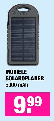 Aanbiedingen Mobiele solaroplader - Huismerk - Big Bazar - Geldig van 03/06/2019 tot 16/06/2019 bij Big Bazar