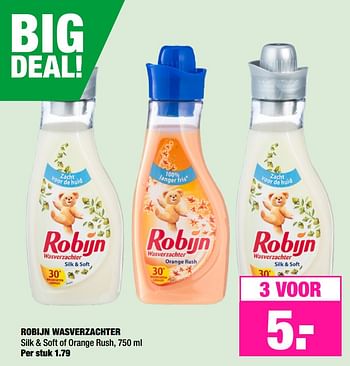 Aanbiedingen Robijn wasverzachter - Robijn - Geldig van 03/06/2019 tot 16/06/2019 bij Big Bazar