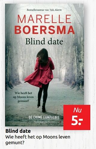 Aanbiedingen Blind date - Huismerk - Boekenvoordeel - Geldig van 07/06/2019 tot 15/06/2019 bij Boekenvoordeel