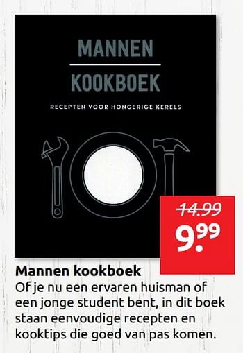 Aanbiedingen Mannen kookboek - Huismerk - Boekenvoordeel - Geldig van 07/06/2019 tot 15/06/2019 bij Boekenvoordeel