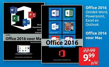 Aanbiedingen Office 2016 - Huismerk - Boekenvoordeel - Geldig van 07/06/2019 tot 15/06/2019 bij Boekenvoordeel