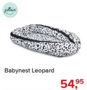 Aanbiedingen Babynest leopard - Jollein - Geldig van 03/06/2019 tot 29/06/2019 bij Baby-Dump