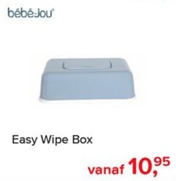 Aanbiedingen Easy wipe box - Bebe-jou - Geldig van 03/06/2019 tot 29/06/2019 bij Baby-Dump