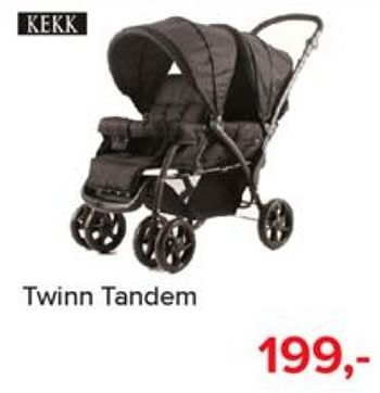 Aanbiedingen Twinn tandem - Kekk - Geldig van 03/06/2019 tot 29/06/2019 bij Baby-Dump