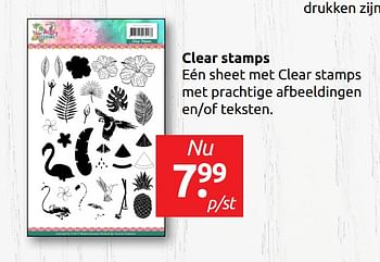 Aanbiedingen Clear stamps - Huismerk - Boekenvoordeel - Geldig van 14/06/2019 tot 22/06/2019 bij Boekenvoordeel