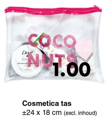 Aanbiedingen Cosmetica tas - Huismerk - Wibra - Geldig van 17/06/2019 tot 29/06/2019 bij Wibra