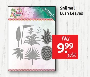 Aanbiedingen Snijmal lush leaves - Huismerk - Boekenvoordeel - Geldig van 14/06/2019 tot 22/06/2019 bij Boekenvoordeel