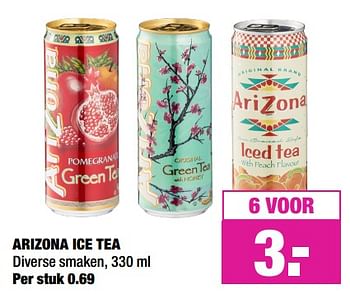 Aanbiedingen Arizona ice tea - Arizona - Geldig van 17/06/2019 tot 29/06/2019 bij Big Bazar