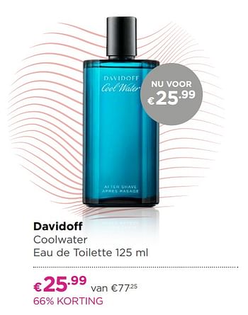 Aanbiedingen Davidoff coolwater eau de toilette - Davidoff - Geldig van 17/06/2019 tot 14/07/2019 bij Ici Paris XL
