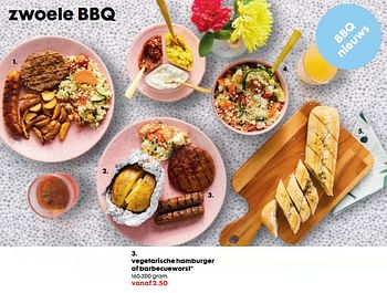 Aanbiedingen Vegetarische hamburger of barbecueworst - Huismerk - Hema - Geldig van 17/06/2019 tot 07/07/2019 bij Hema