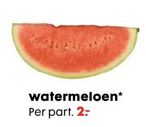 Aanbiedingen Watermeloen - Huismerk - Hema - Geldig van 17/06/2019 tot 07/07/2019 bij Hema