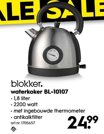 Aanbiedingen Blokker waterkoker bl-10107 - Huismerk - Blokker - Geldig van 17/06/2019 tot 30/06/2019 bij Blokker