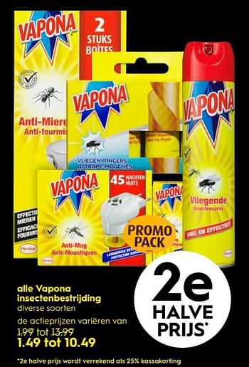 Aanbiedingen Alle vapona insectenbestrijding - Vapona - Geldig van 17/06/2019 tot 30/06/2019 bij Blokker