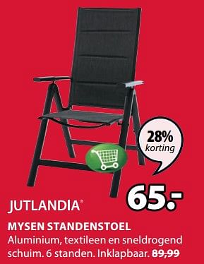 Aanbiedingen Mysen standenstoel - Jutlandia - Geldig van 17/06/2019 tot 30/06/2019 bij Jysk