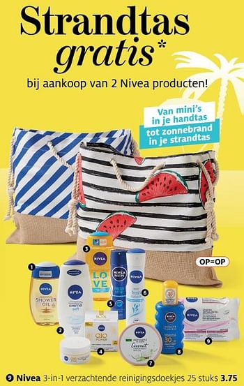 Aanbiedingen Nivea 3-in-l verzachtende reinigingsdoekjes - Nivea - Geldig van 17/06/2019 tot 30/06/2019 bij Etos