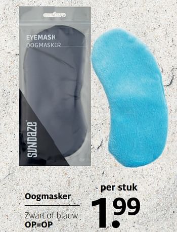 Aanbiedingen Oogmasker - Huismerk - Etos - Geldig van 17/06/2019 tot 30/06/2019 bij Etos