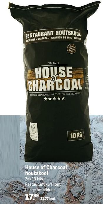 Aanbiedingen House of charcoal houtskool - House of Charcoal - Geldig van 18/06/2019 tot 01/09/2019 bij Makro