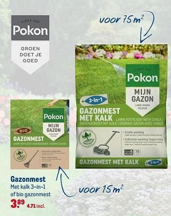 Aanbiedingen Gazonmest - Pokon - Geldig van 18/06/2019 tot 01/09/2019 bij Makro
