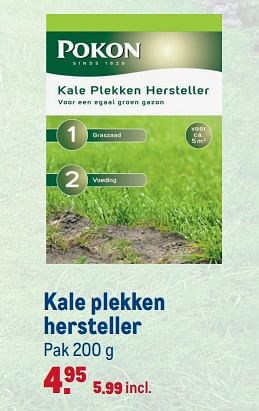 Aanbiedingen Kale plekken hersteller - Pokon - Geldig van 18/06/2019 tot 01/09/2019 bij Makro