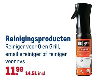 Aanbiedingen Reinigingsproducten - Weber - Geldig van 18/06/2019 tot 01/09/2019 bij Makro