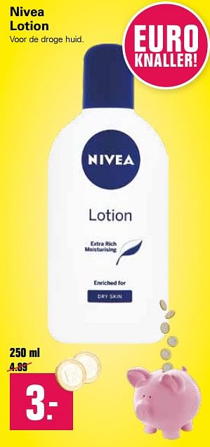 Aanbiedingen Nivea lotion - Nivea - Geldig van 19/06/2019 tot 06/07/2019 bij De Online Drogist