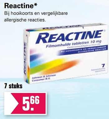 Aanbiedingen Reactine - Reactine - Geldig van 19/06/2019 tot 06/07/2019 bij De Online Drogist
