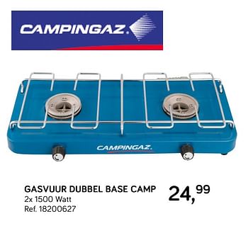 Aanbiedingen Gasvuur dubbel base camp - Campingaz - Geldig van 25/06/2019 tot 23/07/2019 bij Supra Bazar