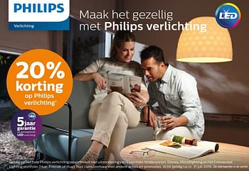 Aanbiedingen -20% korting op philips verlichting - Philips - Geldig van 25/06/2019 tot 23/07/2019 bij Supra Bazar