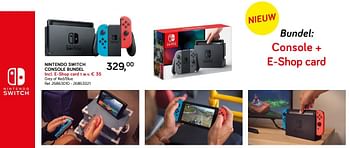 Aanbiedingen Nintendo switch console bundel - Nintendo - Geldig van 25/06/2019 tot 23/07/2019 bij Supra Bazar
