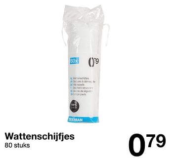 Aanbiedingen Wattenschijfjes - Huismerk - Zeeman  - Geldig van 22/06/2019 tot 28/06/2019 bij Zeeman