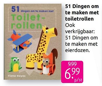 Aanbiedingen 51 dingen om te maken met toiletrollen - Huismerk - Boekenvoordeel - Geldig van 30/06/2019 tot 28/07/2019 bij Boekenvoordeel