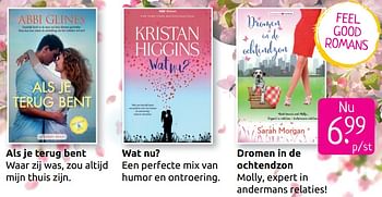 Aanbiedingen Feel good romans - Huismerk - Boekenvoordeel - Geldig van 30/06/2019 tot 28/07/2019 bij Boekenvoordeel