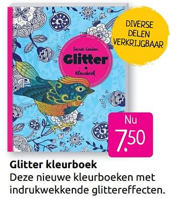 Aanbiedingen Glitter kleurboek - Huismerk - Boekenvoordeel - Geldig van 30/06/2019 tot 28/07/2019 bij Boekenvoordeel