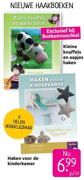 Aanbiedingen Haakboeken - Huismerk - Boekenvoordeel - Geldig van 30/06/2019 tot 28/07/2019 bij Boekenvoordeel