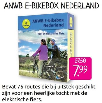 Aanbiedingen Anwb e-bikebox nederland - ANWB - Geldig van 30/06/2019 tot 28/07/2019 bij Boekenvoordeel