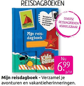 Aanbiedingen Mijn reisdagboek - Huismerk - Boekenvoordeel - Geldig van 30/06/2019 tot 28/07/2019 bij Boekenvoordeel
