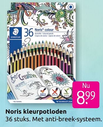 Aanbiedingen Noris kleurpotloden - Staedtler - Geldig van 30/06/2019 tot 28/07/2019 bij Boekenvoordeel