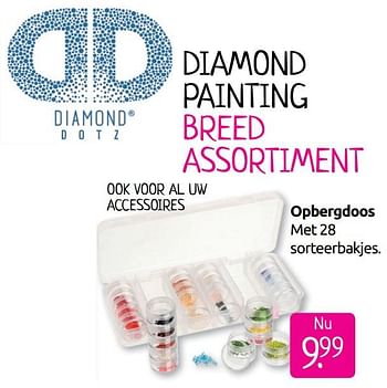 Aanbiedingen Opbergdoos - Diamond Dotz - Geldig van 30/06/2019 tot 28/07/2019 bij Boekenvoordeel