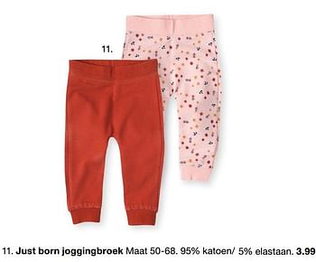 Aanbiedingen Just born joggingbroek - Huismerk - Zeeman  - Geldig van 29/06/2019 tot 31/12/2019 bij Zeeman