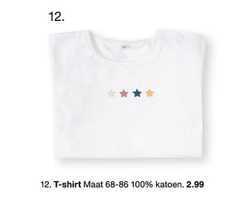Aanbiedingen T-shirt - Huismerk - Zeeman  - Geldig van 29/06/2019 tot 31/12/2019 bij Zeeman