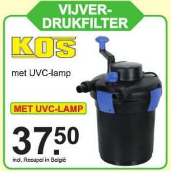 Aanbiedingen Kos vijver- drukfilter - Kos - Geldig van 01/07/2019 tot 20/07/2019 bij Van Cranenbroek
