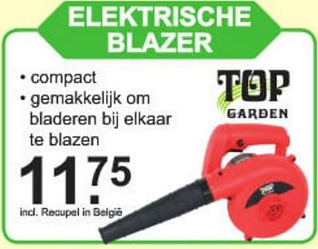Aanbiedingen Top garden elektrische blazer - Top Garden - Geldig van 01/07/2019 tot 20/07/2019 bij Van Cranenbroek
