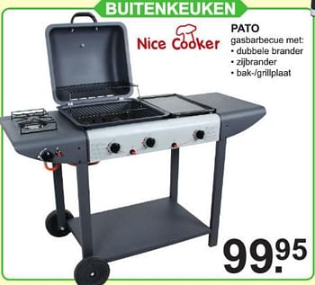 Aanbiedingen Buitenkeuken pato - Nice Cooker - Geldig van 01/07/2019 tot 20/07/2019 bij Van Cranenbroek