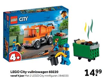 Aanbiedingen Lego city vuilniswagen 60220 - Lego - Geldig van 01/07/2019 tot 28/07/2019 bij Intertoys