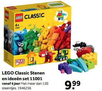 Aanbiedingen Lego classic stenenen ideeën set 11001 - Lego - Geldig van 01/07/2019 tot 28/07/2019 bij Intertoys