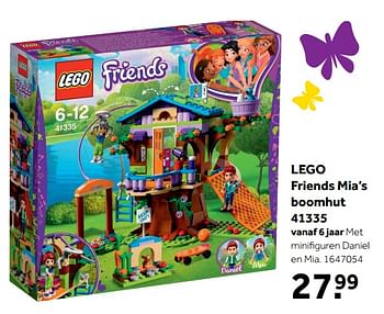 Aanbiedingen Lego friends mia`s boomhut 41335 - Lego - Geldig van 01/07/2019 tot 28/07/2019 bij Intertoys