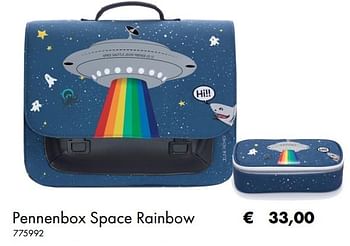 Aanbiedingen Pennenbox space rainbow - Jeune Premier - Geldig van 02/07/2019 tot 31/08/2019 bij Multi Bazar