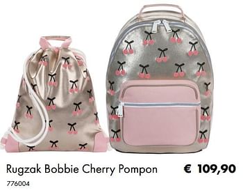 Aanbiedingen Rugzak bobbie cherry pompon - Jeune Premier - Geldig van 02/07/2019 tot 31/08/2019 bij Multi Bazar